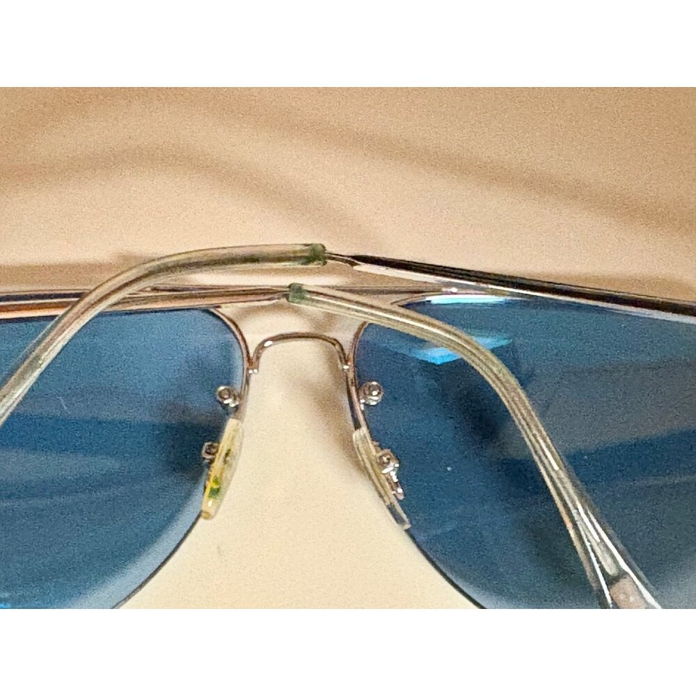 Tommy Hilfiger Barbie Aviator Sunglasses With Silver Frame Blue Tinted Lenses - Picture 2 of 8